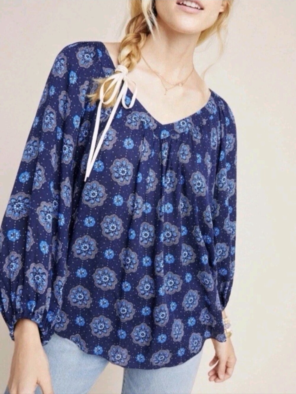 Anthropologie Maeve Boswell Floral Top. Size 10.